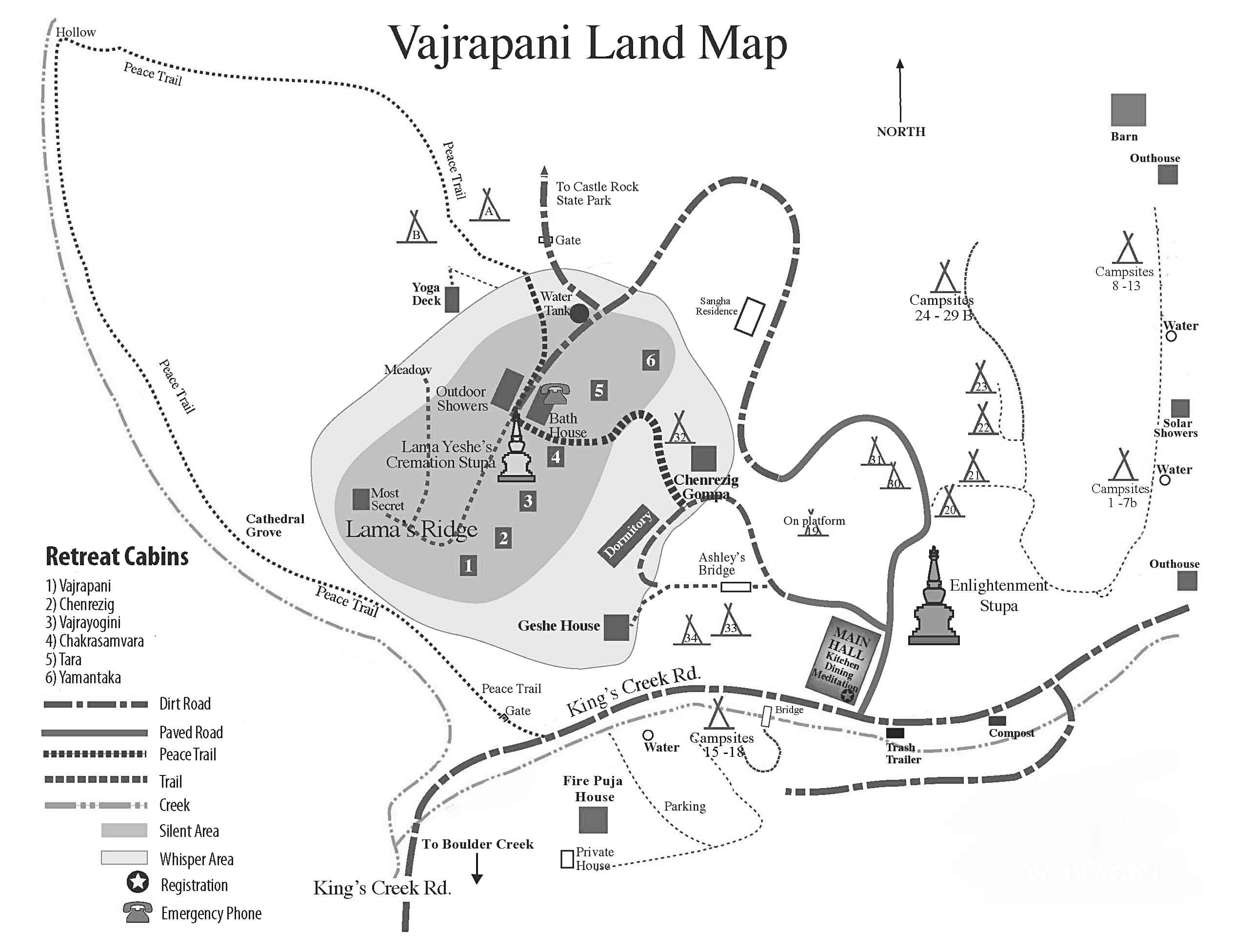 Vajrapani Land Map